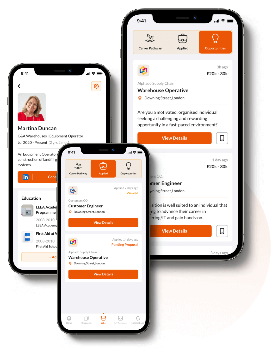 Qualified People jobs and career pathway screens
